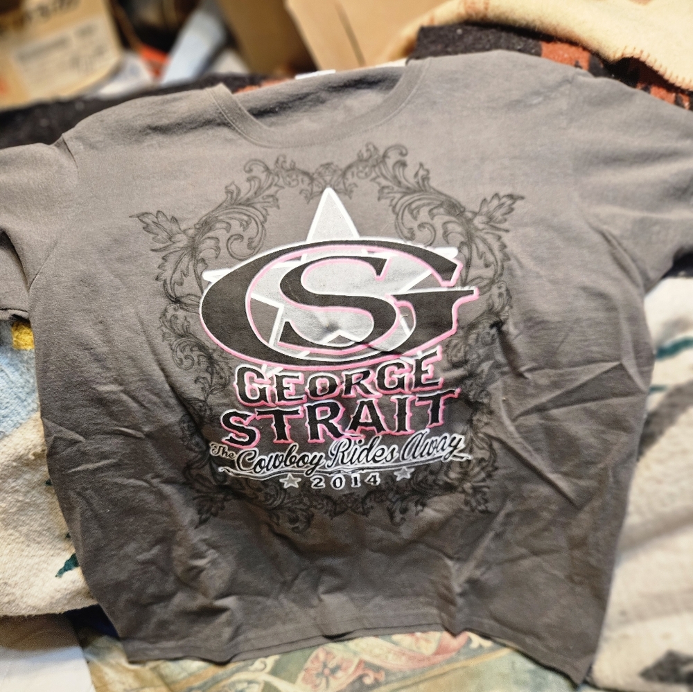 George Straight 2014 Cowboy Rides Away Tour Concert Shirt